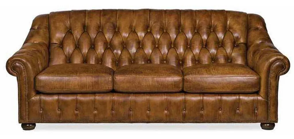 Hancock and Moore 6473-3 Milton Leather Tufted Sofa Hancock and Moore 6473-3 Milton Leather Tufted Sofa
