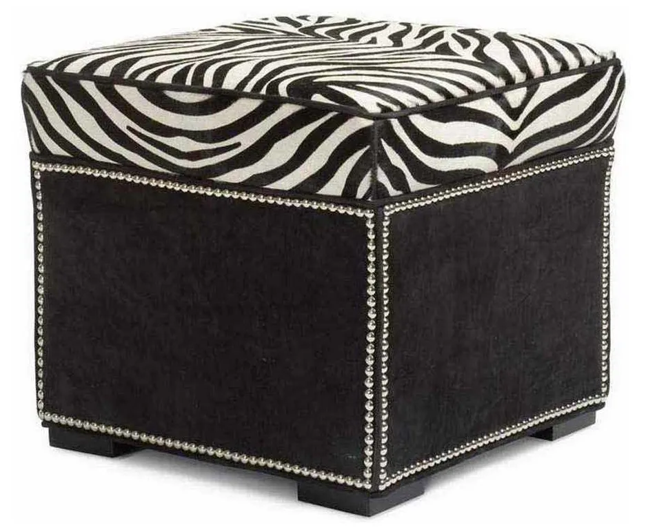 Hancock and Moore 037-B Abbey Ottoman with border Hancock and Moore 037-B Abbey Ottoman with border