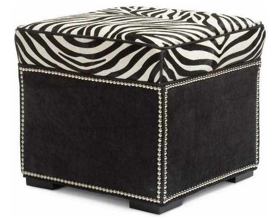 Hancock and Moore 037-B Abbey Ottoman with border Hancock and Moore 037-B Abbey Ottoman with border