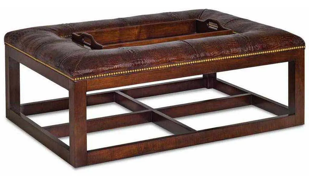 Hancock and Moore 6337 Newell Rectangular Cocktail Ottoman Hancock and Moore 6337 Newell Rectangular Cocktail Ottoman