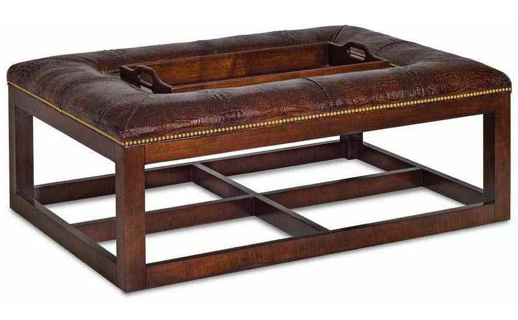 Hancock and Moore 6337 Newell Rectangular Cocktail Ottoman Hancock and Moore 6337 Newell Rectangular Cocktail Ottoman