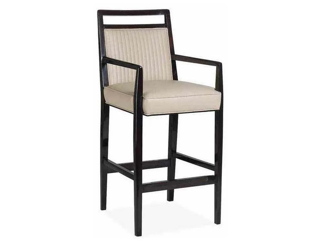 Hancock and Moore 179-30-CH  Avril Channel Quilted Bar Stool
