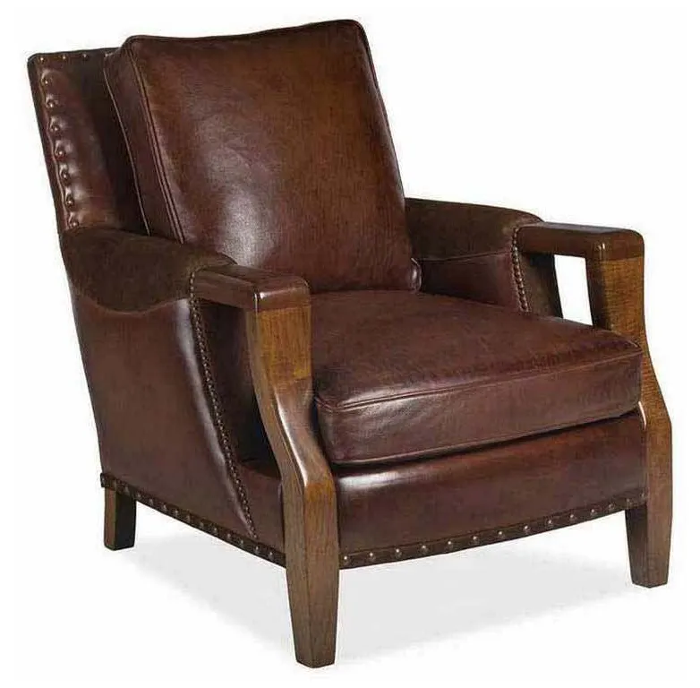 Hancock and Moore 5499-1-TA Kneemore Leather Chair with Top Panel Hancock and Moore 5499-1-TA Kneemore Leather Chair with Top Panel