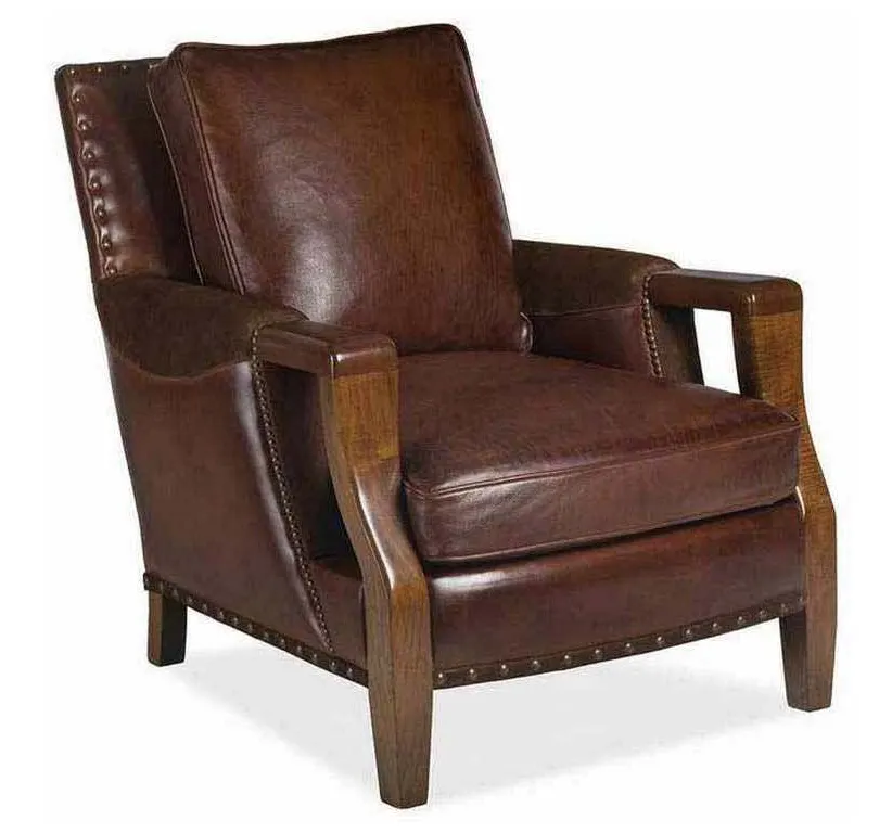 Hancock and Moore 5499-1-TA Kneemore Leather Chair with Top Panel Hancock and Moore 5499-1-TA Kneemore Leather Chair with Top Panel