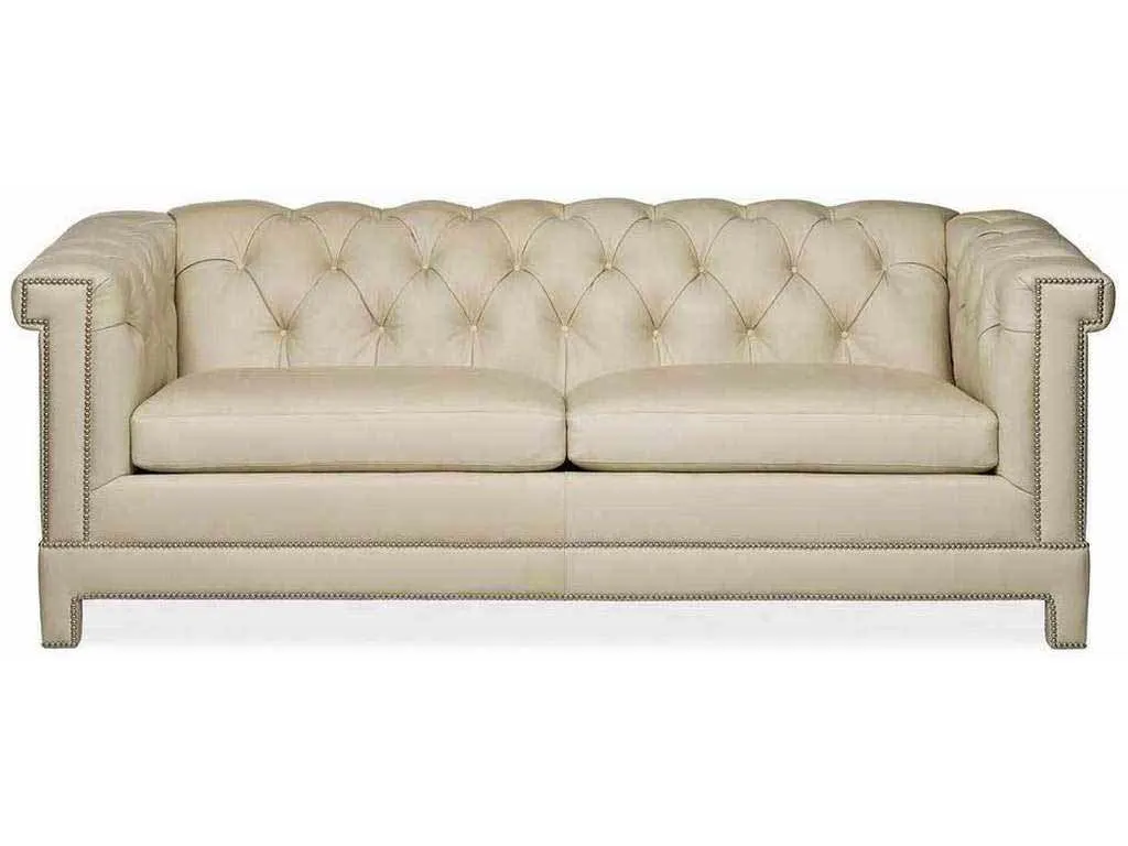 Hancock and Moore 6477-3  Harper Tufted Leather Sofa