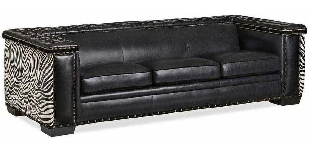 Hancock and Moore 6508-3 Buttoncraft Leather Sofa Hancock and Moore 6508-3 Buttoncraft Leather Sofa