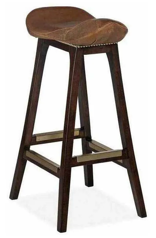 Hancock and Moore 209-30 English Saddle Bar Stool Hancock and Moore 209-30 English Saddle Bar Stool