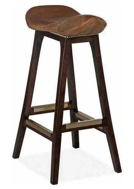 Hancock and Moore 209-30 English Saddle Bar Stool Hancock and Moore 209-30 English Saddle Bar Stool
