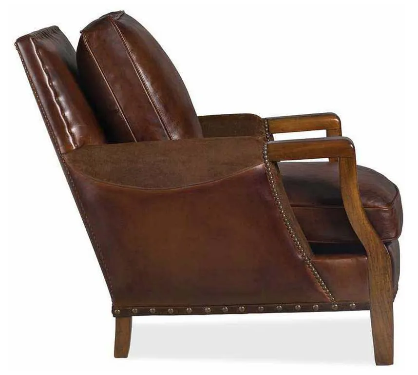 Hancock and Moore 5499-1-TA Kneemore Leather Chair with Top Panel Hancock and Moore 5499-1-TA Kneemore Leather Chair with Top Panel