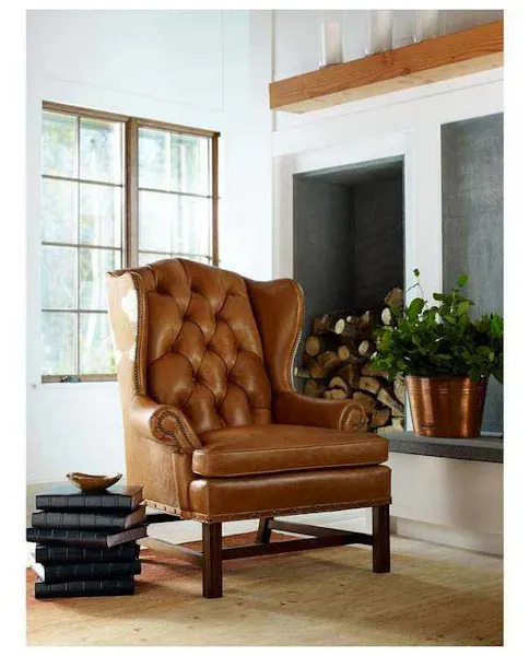 Hancock and Moore 5962-T Baron Tufted Wing Chair Hancock and Moore 5962-T Baron Tufted Wing Chair