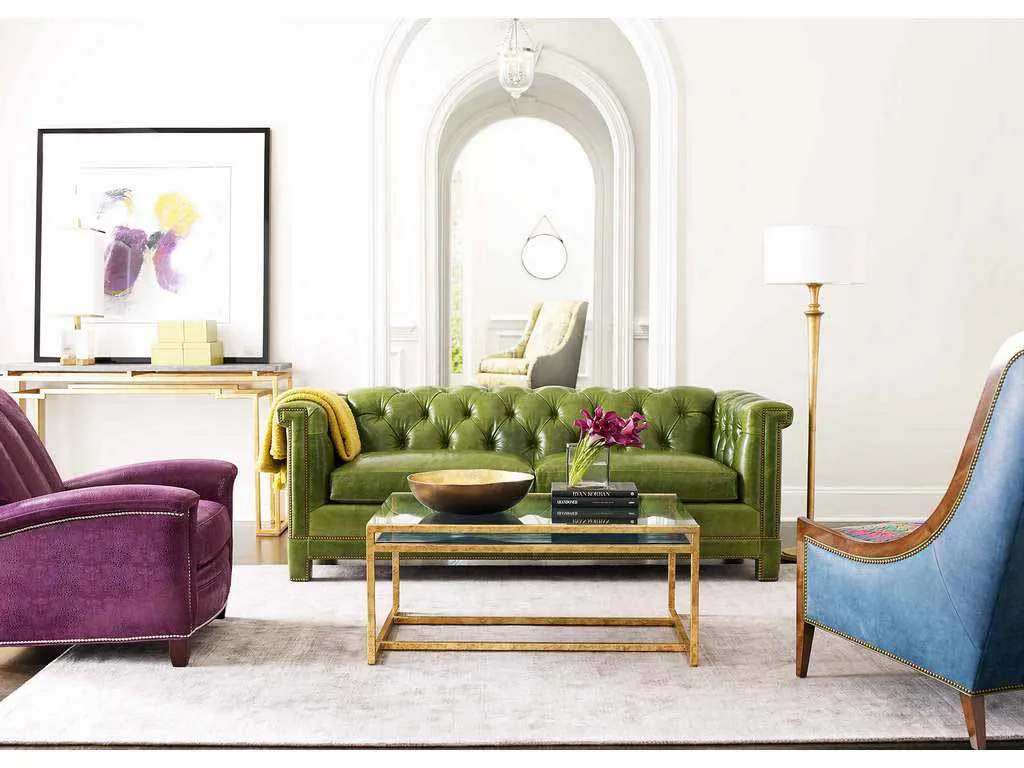 Hancock and Moore 6477-3 Harper Tufted Leather Sofa Hancock and Moore 6477-3 Harper Tufted Leather Sofa