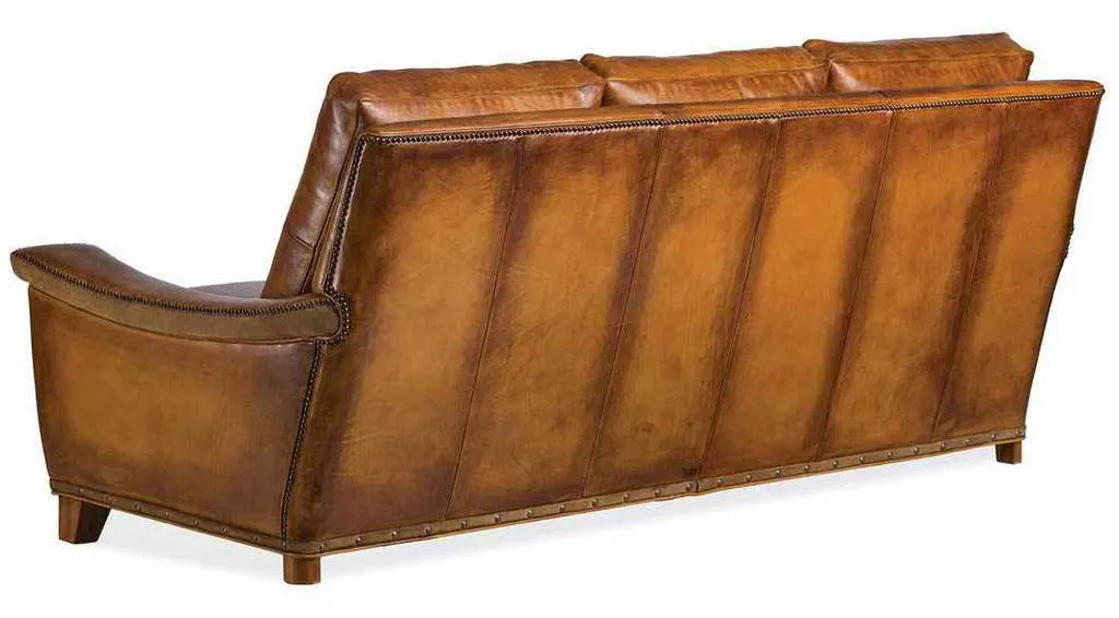 Hancock and Moore 6339-3-V Nordic Leather Sofa With Viking Arms Hancock and Moore 6339-3-V Nordic Leather Sofa With Viking Arms