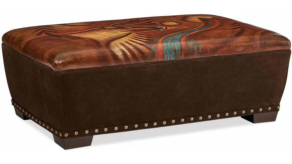 Hancock and Moore 6850 Yukon Cocktail Ottoman Hancock and Moore 6850 Yukon Cocktail Ottoman