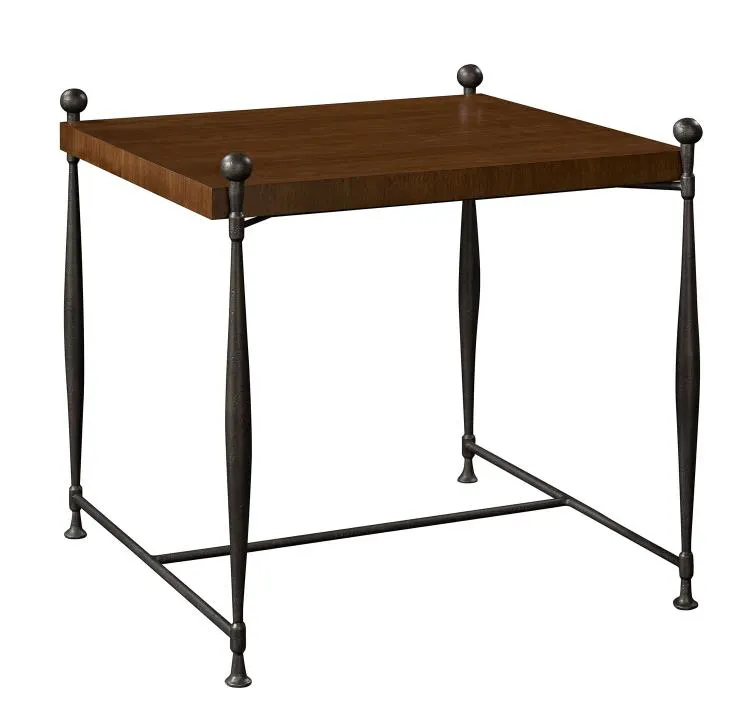 Hickory Chair HC786-71SW Ionia Side Table With Square Wood Top