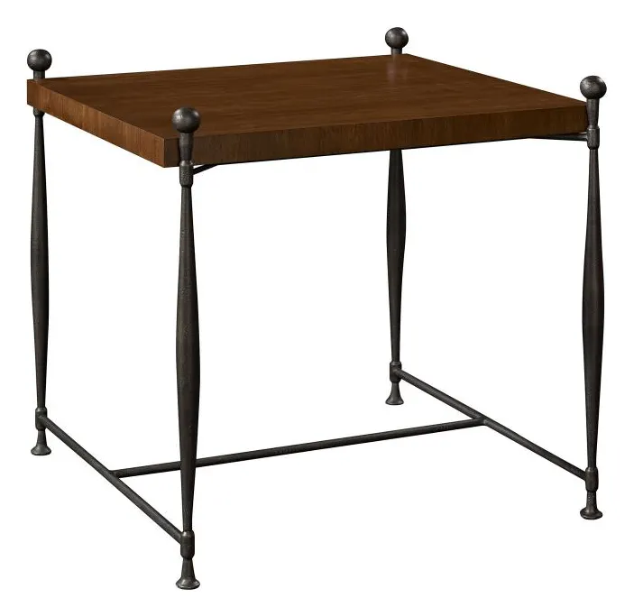 Hickory Chair HC786-71SW Ionia Side Table With Square Wood Top Hickory Chair HC786-71SW Ionia Side Table With Square Wood Top