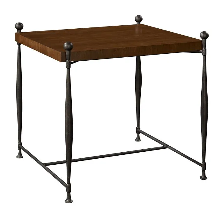 Hickory Chair HC786-71SW Ionia Side Table With Square Wood Top Hickory Chair HC786-71SW Ionia Side Table With Square Wood Top