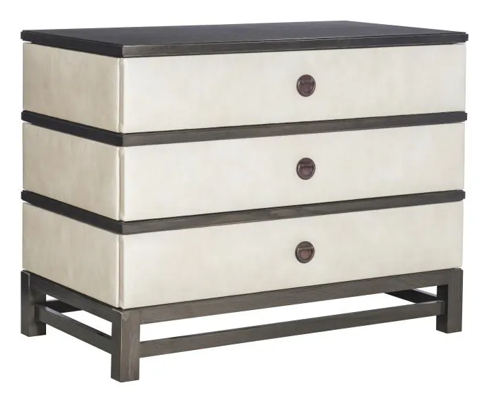Hickory Chair HC9573-70 Remy Three Drawer Upholstered Chest Hickory Chair HC9573-70 Remy Three Drawer Upholstered Chest
