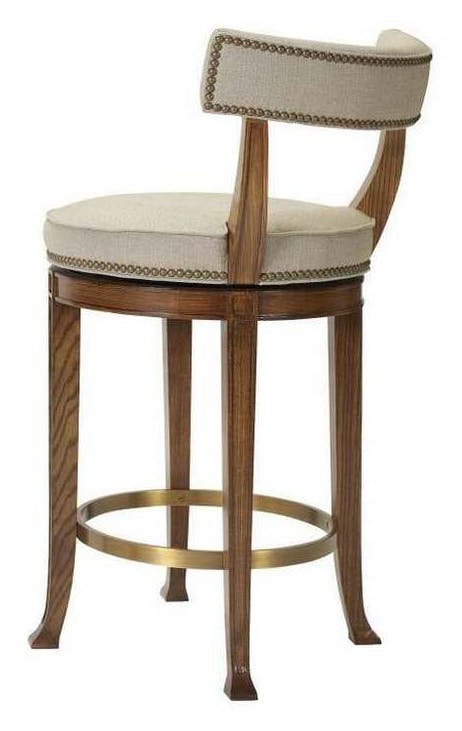Hickory Chair HC138-13 Newbury Swivel Curved Back Counter Stool Hickory Chair HC138-13 Newbury Swivel Curved Back Counter Stool