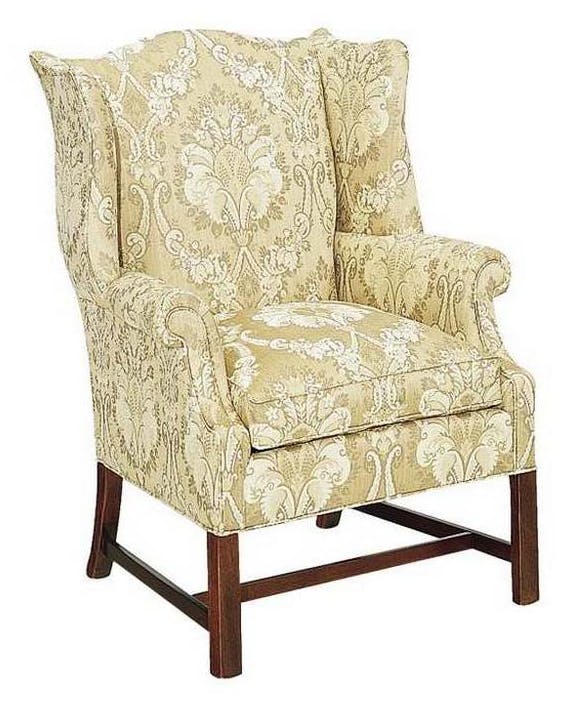 Hickory Chair HC1857-55 Chippendale Wing Chair Hickory Chair HC1857-55 Chippendale Wing Chair