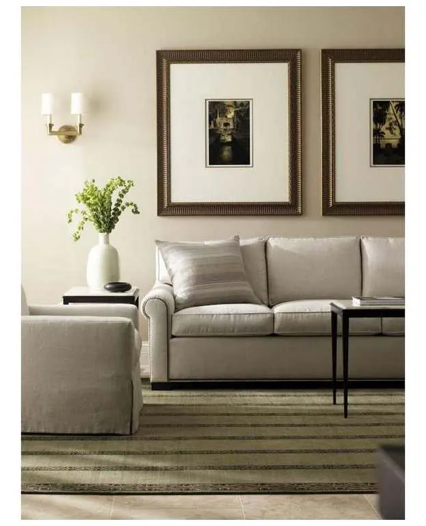 Hickory Chair HC4122-07 Silhouettes M2M Raised Panel Lawson Arm Sofa Hickory Chair HC4122-07 Silhouettes M2M Raised Panel Lawson Arm Sofa