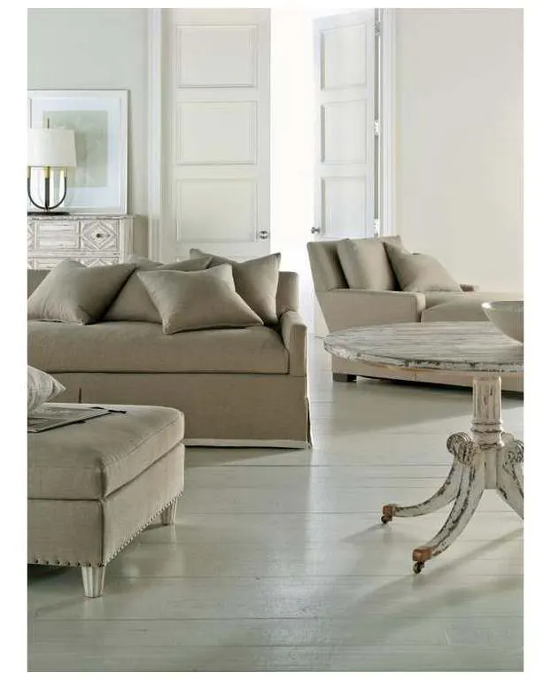 Hickory Chair HC4220-13 Sofa with Dressmaker Skirt Hickory Chair HC4220-13 Sofa with Dressmaker Skirt
