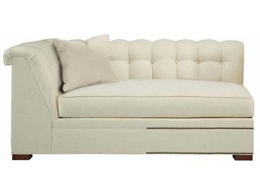 Hickory Chair HC123-58 Kent Made To Measure Tufted Left Arm Facing Corner Armless Sofa