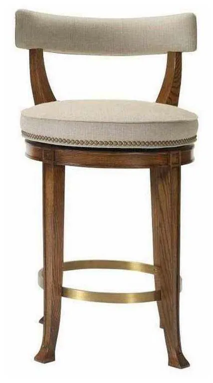 Hickory Chair HC138-13 Newbury Swivel Curved Back Counter Stool Hickory Chair HC138-13 Newbury Swivel Curved Back Counter Stool