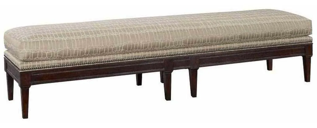 Hickory Chair HC1524-30 Courtland Bench 8 Legs Hickory Chair HC1524-30 Courtland Bench 8 Legs
