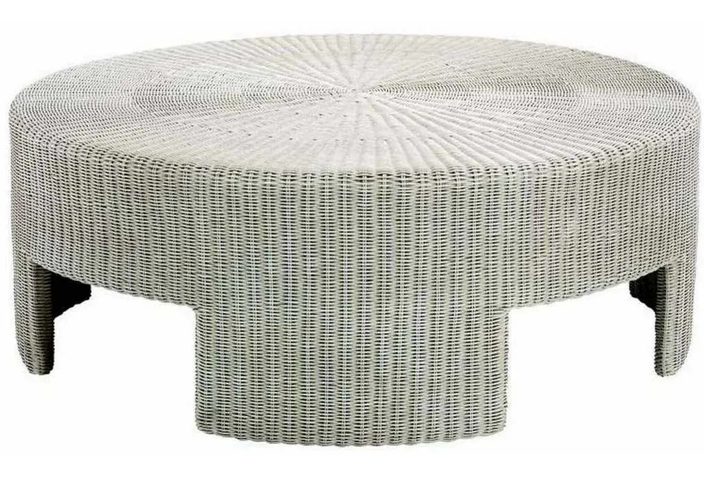 Hickory Chair HC5581-70 Wicker Round Coffee Table 48 Inch Hickory Chair HC5581-70 Wicker Round Coffee Table 48 Inch
