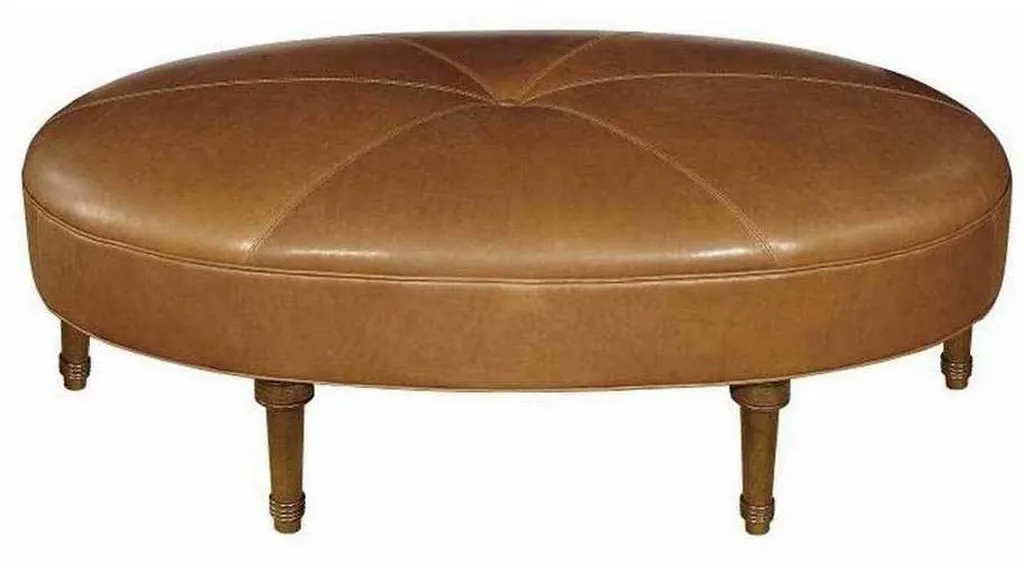 Hickory Chair HC7617-30 Egg Ottoman with Legs Hickory Chair HC7617-30 Egg Ottoman with Legs