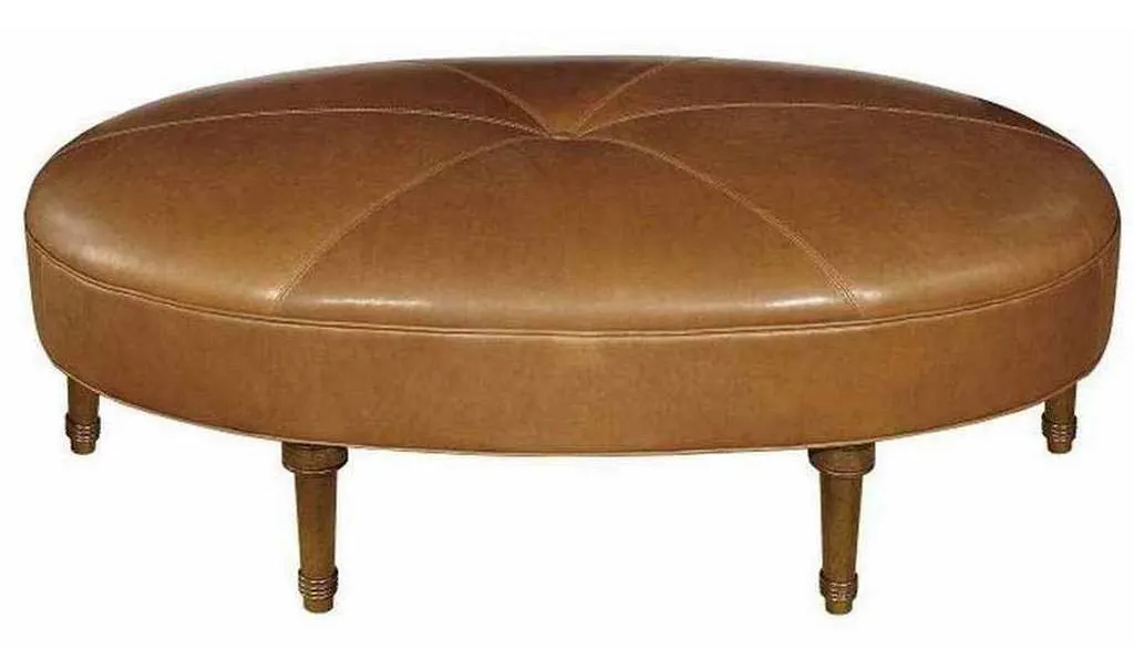 Hickory Chair HC7617-30 Egg Ottoman with Legs Hickory Chair HC7617-30 Egg Ottoman with Legs