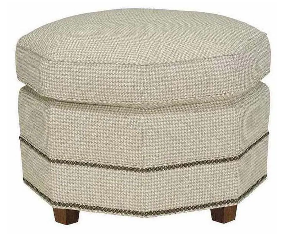 Hickory Chair HC7619-30 Octagonal Ottoman Hickory Chair HC7619-30 Octagonal Ottoman