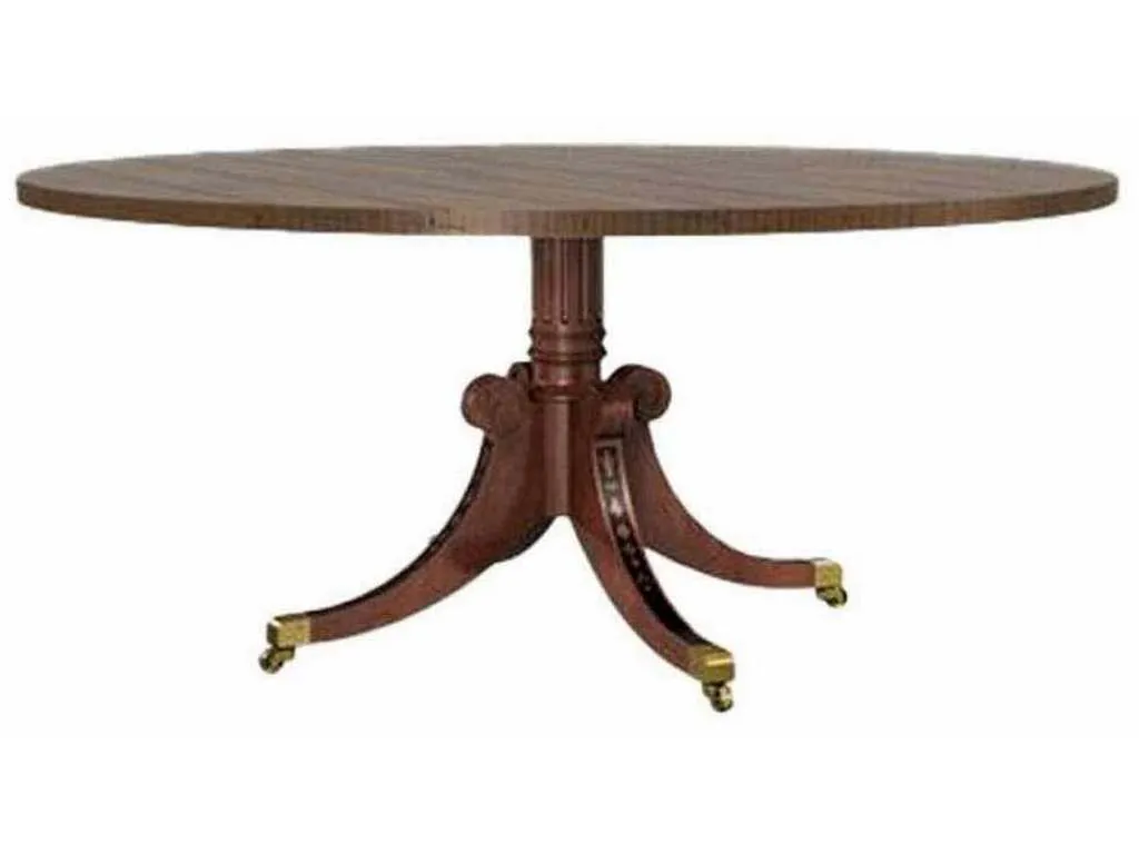 Hickory Chair HC2476-71 Newport Single Pedestal Base Optional Finishes