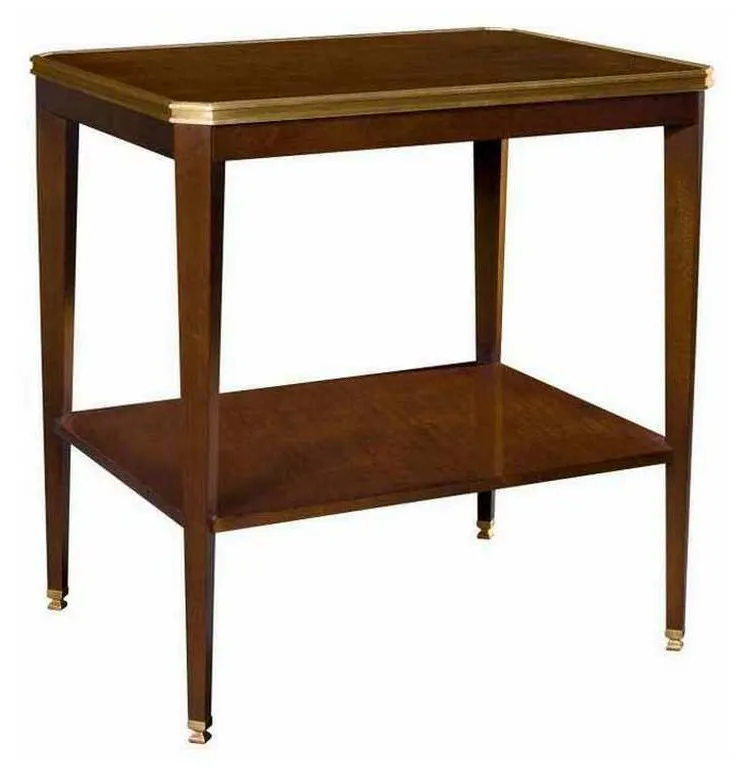 Hickory Chair HC1586-71W Austell Side Table With Wood Top Hickory Chair HC1586-71W Austell Side Table With Wood Top