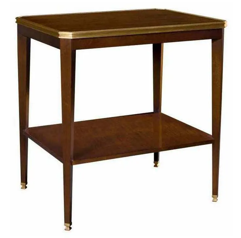 Hickory Chair HC1586-71W Austell Side Table With Wood Top Hickory Chair HC1586-71W Austell Side Table With Wood Top