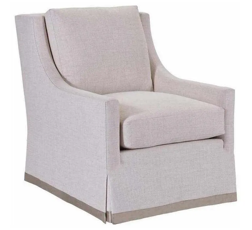 Hickory Chair HC1535-27 Chatham Swivel Chair With Skirt Hickory Chair HC1535-27 Chatham Swivel Chair With Skirt