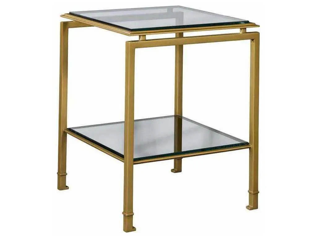 Hickory Chair HC1577-12G Montpelier Side Table With Glass