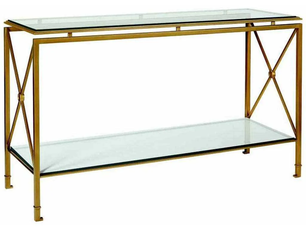 Hickory Chair HC1591-12G Montpelier Console With Glass Top