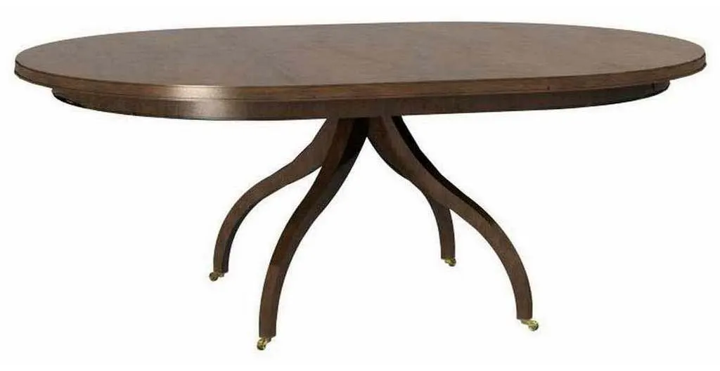 Hickory Chair HC182-71 Ingold 4 Leg Pedestal Base Mahogany Hickory Chair HC182-71 Ingold 4 Leg Pedestal Base Mahogany
