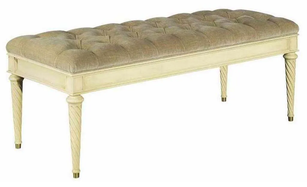 Hickory Chair HC5409-30 Simon Tufted Bench Hickory Chair HC5409-30 Simon Tufted Bench
