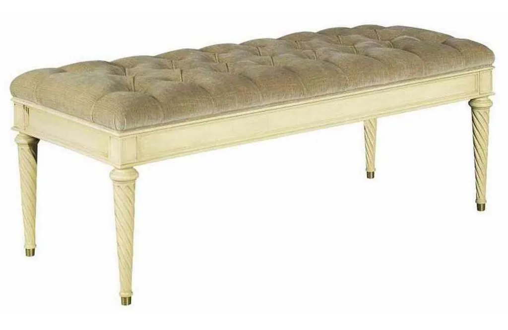 Hickory Chair HC5409-30 Simon Tufted Bench Hickory Chair HC5409-30 Simon Tufted Bench