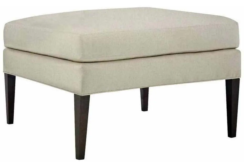 Hickory Chair HC702-29 Maud Ottoman With Tapered Legs Hickory Chair HC702-29 Maud Ottoman With Tapered Legs