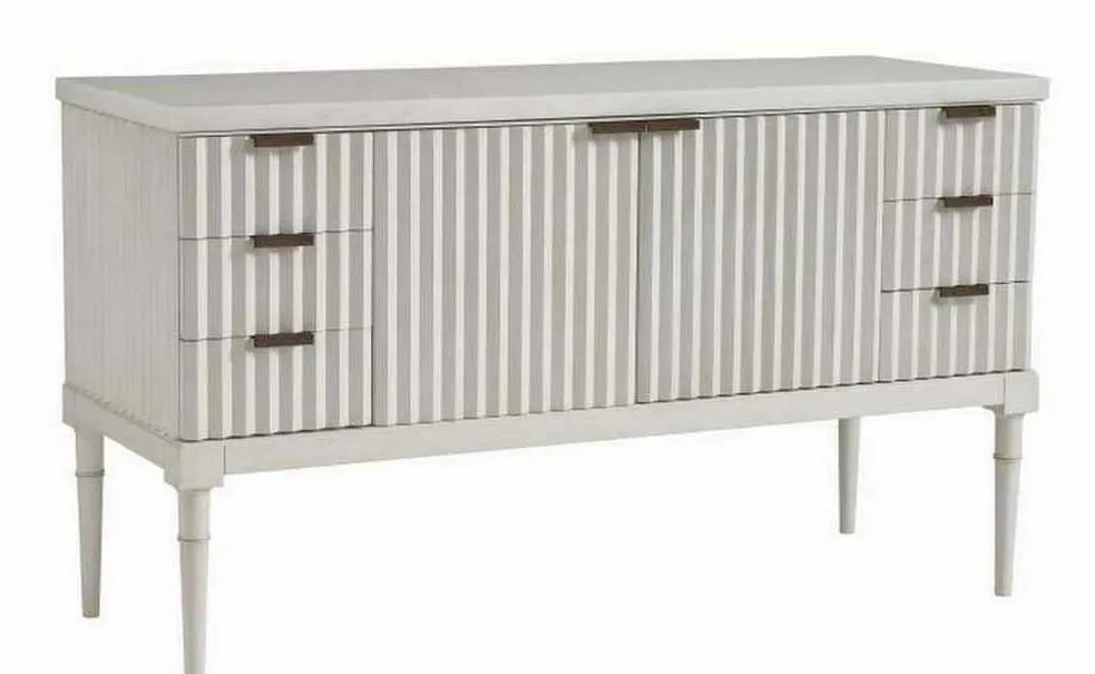 Hickory Chair HC7247-70S Petite Plaited Buffet With Stone Top Hickory Chair HC7247-70S Petite Plaited Buffet With Stone Top