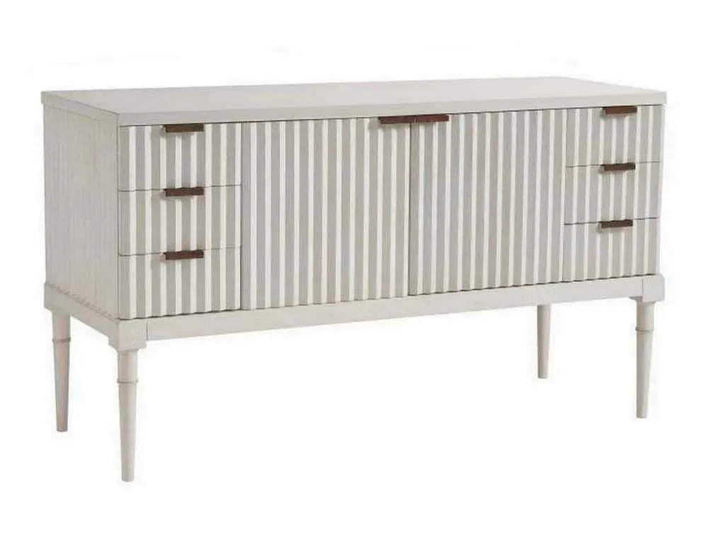 Hickory Chair HC7247-71W Petite Plaited Buffet With Wood Top