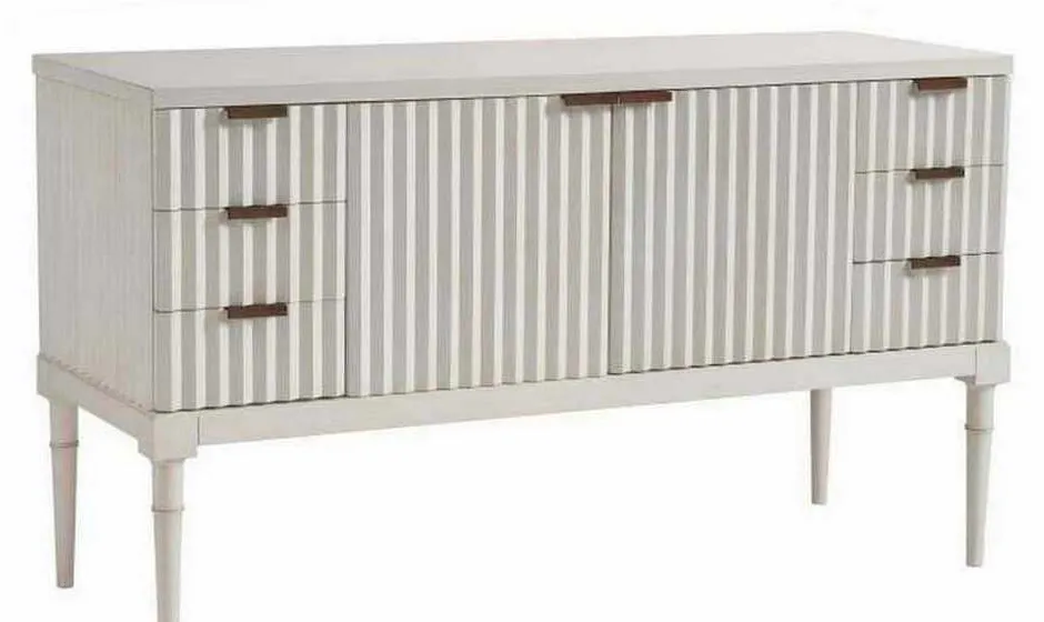 Hickory Chair HC7247-71W Petite Plaited Buffet With Wood Top Hickory Chair HC7247-71W Petite Plaited Buffet With Wood Top