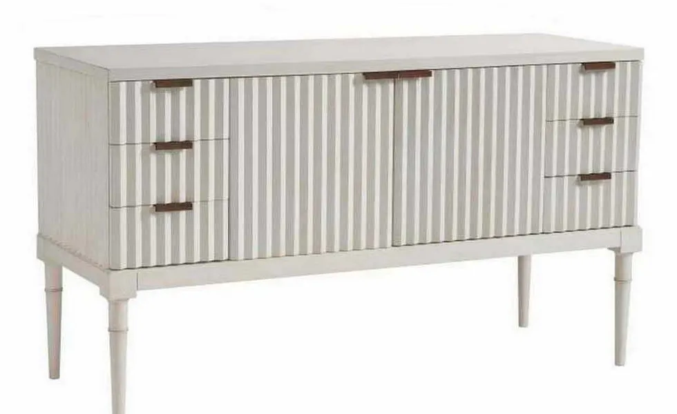 Hickory Chair HC7247-71W Petite Plaited Buffet With Wood Top Hickory Chair HC7247-71W Petite Plaited Buffet With Wood Top