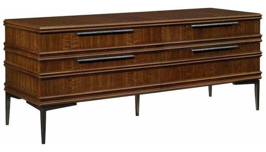 Hickory Chair HC768-70 Hamlin Console With Antique Bronze Base Hickory Chair HC768-70 Hamlin Console With Antique Bronze Base