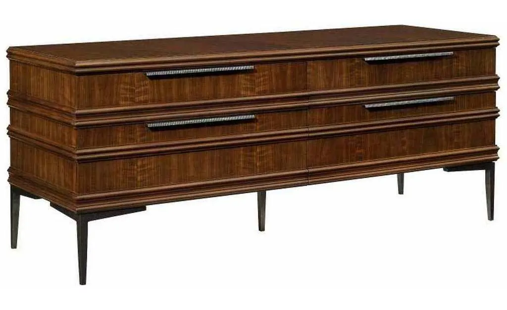 Hickory Chair HC768-70 Hamlin Console With Antique Bronze Base Hickory Chair HC768-70 Hamlin Console With Antique Bronze Base