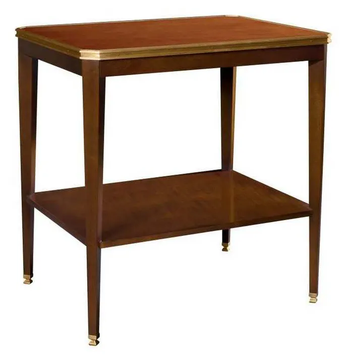 Hickory Chair HC1586-71W Austell Side Table With Wood Top Hickory Chair HC1586-71W Austell Side Table With Wood Top