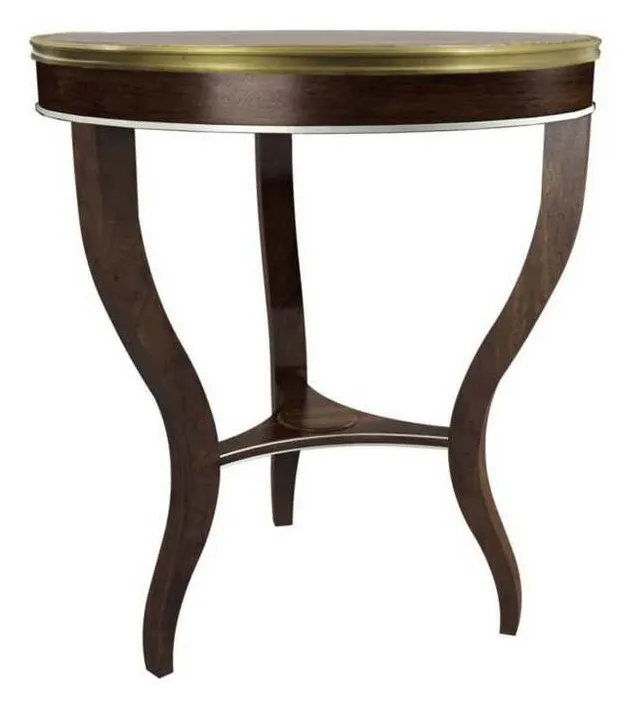Hickory Chair HC1583-21W East Paces Side Table With Wood Top Hickory Chair HC1583-21W East Paces Side Table With Wood Top